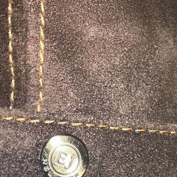 Eric Javits Brown Suede Newsboy Cap - Picture 4 of 6